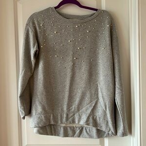 Pearl and jewels sweatshirt